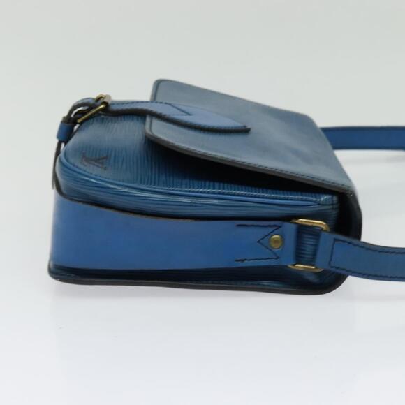 LOUIS VUITTON Epi Cartouchiere MM Shoulder Bag Blue M52245 - Picture 4 of 16